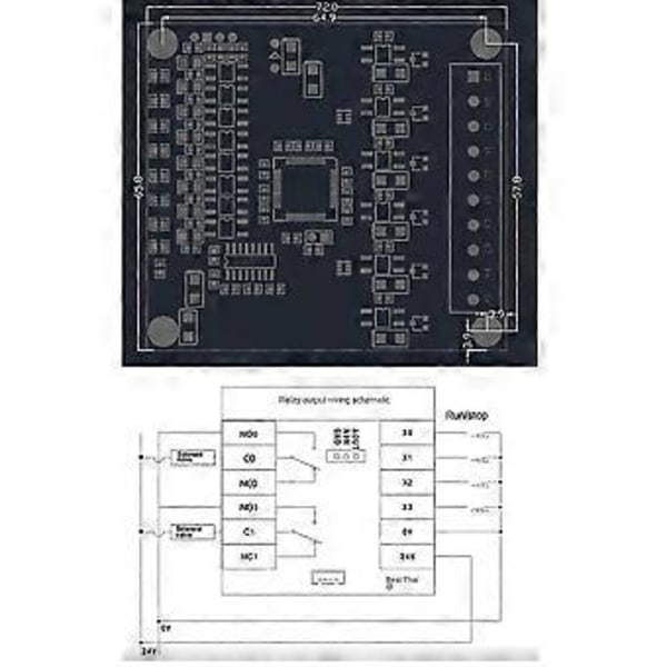 PLC Teollinen Ohjauskortti Fx1n-14mr Relemoduuli Muokattava Ohjain