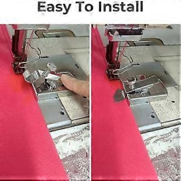 Magnetisk sømguide, symaskintilbehør for symaskin, symaskintilbehør, multifunksjonell monteringsmåler 1 stk