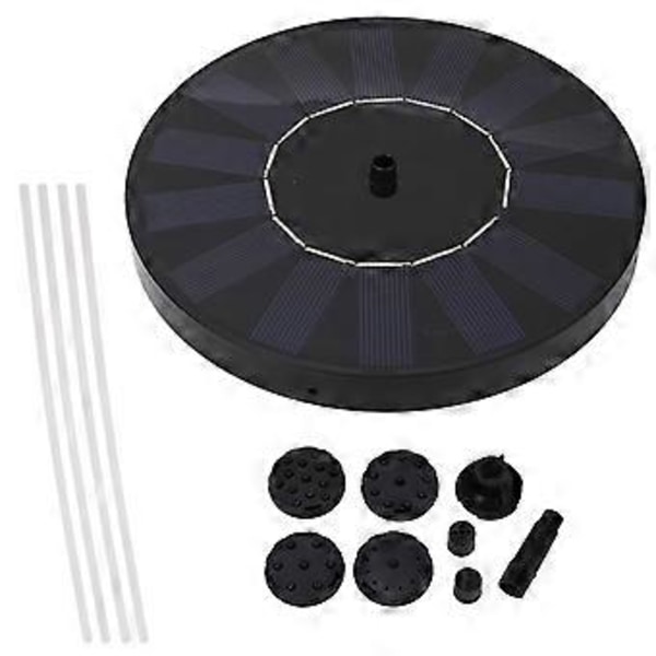 7V 1.5W Solar Fontænepumpe med 6 Dyser Vand Spray Pumpe til Have Swimmingpool Akvarium