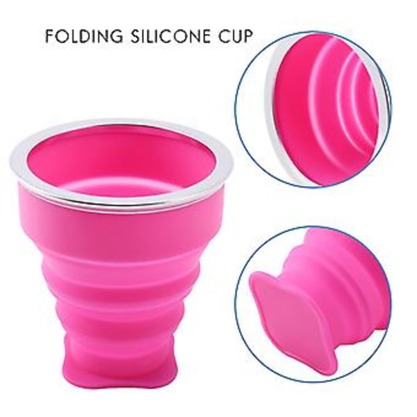 Silic Sisäänvedettävä Taitettava 1 Kokoontaitettava Matka Cam 200ml