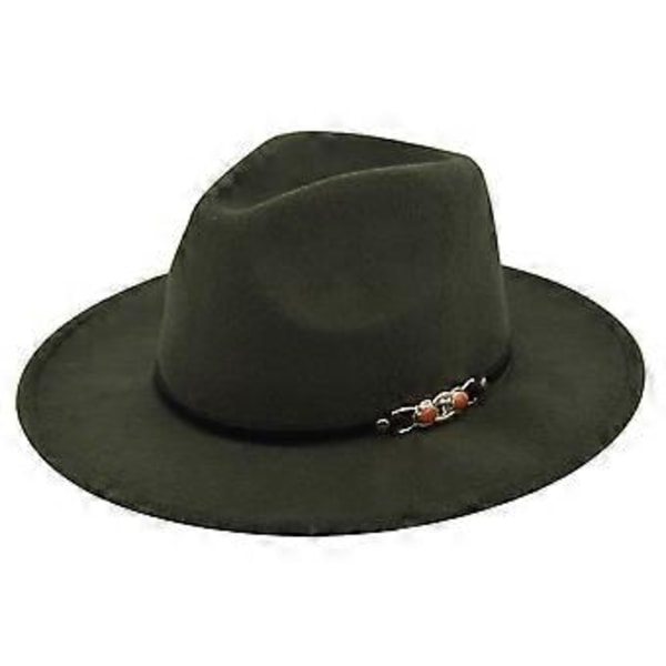 Eurooppalainen ja amerikkalainen retro jazz -hattu villahattu cowboy-hattu retro jäljitelmä villahattu litteä lierihattu BF153