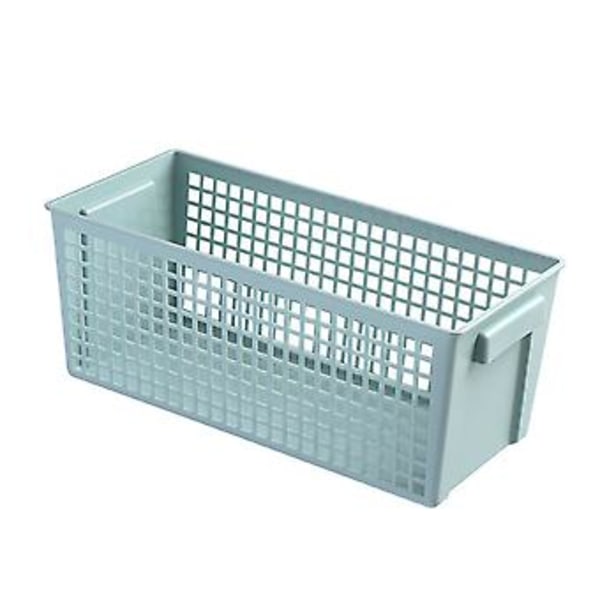 Pöytäsäilytyskori Ontto Suorakulmainen PP Järjestäjälaatikko Välipaloille Toimistotarvikkeille Hygieniatuotteille Vaaleanvihreä S 28x13x11.5cm