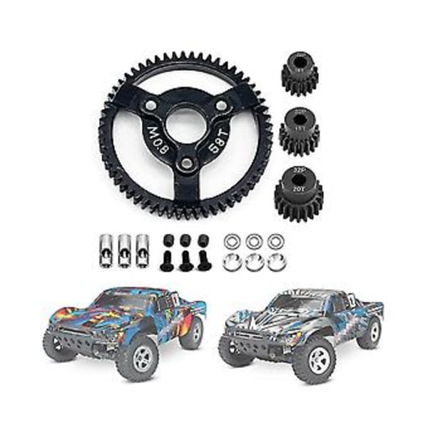 Stål 0.8m 32p Gir Med Drev For Slash 2wd Vxl Bandit Stampede Drag Slash, 58t