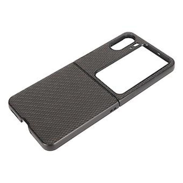 Kolfibertextur Vikbar Telefon Skyddsfodral Mobiltelefonskydd för Oppo Find N2 Flip Svart