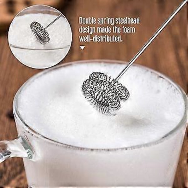 Håndholdt Elektrisk Eggvisp Mini Skummer Melkeskummer Bobler Kaffeblander