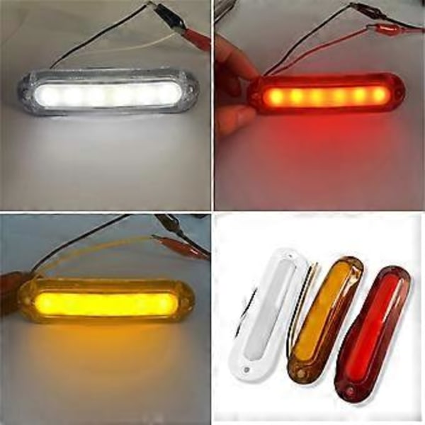6 LED Lastbil Trailer Baglygter 12-24V Sidemarkeringslys Blinklys Bremse Baglygter