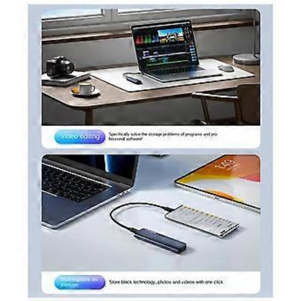 M2 SSD Kabinet M.2 NVMe SATA SSD Kabinet Adapter 10Gbps Type-C Eksternt Kabinet Max 8T Harddisk Kabinet