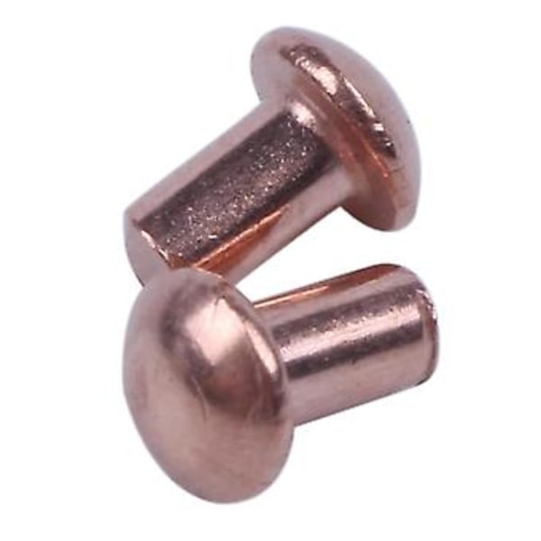 200 stk. 5/64 X 1/8 tommer Rundt Hode Kobber Solid Nagler Festemidler