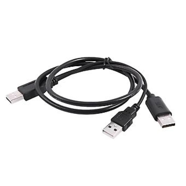 USB 2.0 Type A til Dobbel USB A Y-Splitter Kabelledning