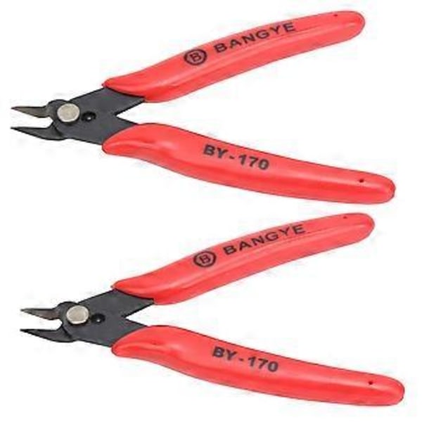 2 stk. Diagonaltang Wire Stripper Kabel Side Skærende Snip Kulstofstål Skærer Afisoleringsværktøj