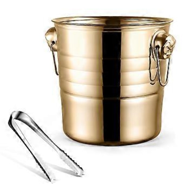 1 st 3L Rostfri Is Hink Tjock Huvud Is Hink Fest Is Hink (Guld)