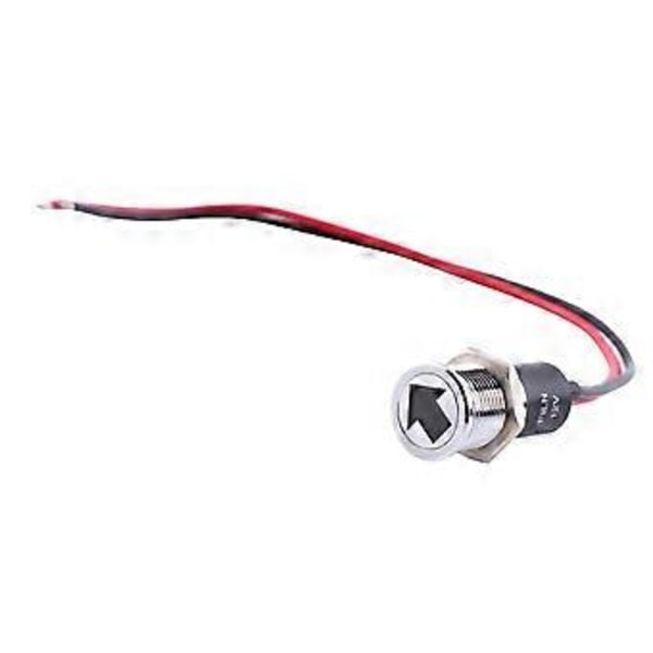 12V 14mm LED Instrumentpanel Varningslampa Dimma Blinkers Indikator Motorcykel Bil Båt Lampa Röd Blå Grön