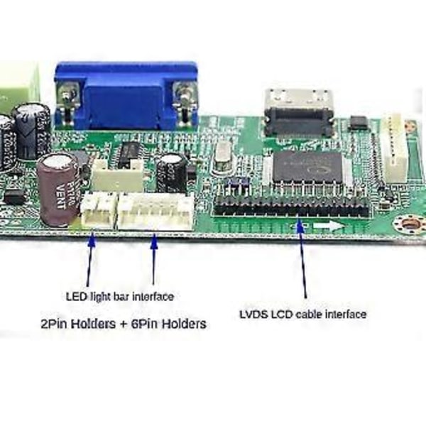 Hd-yhteensopiva+vga Pöytätietokoneen Näyttö Emolevy Lcd-näytön Ohjainkortti Led-vakiovirtalähteellä