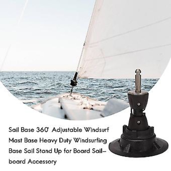Sail Base 360 Justerbar Vindsurf Mast Base Kraftig Vindsurfing Base Seil Stå Opp For Brett Sa