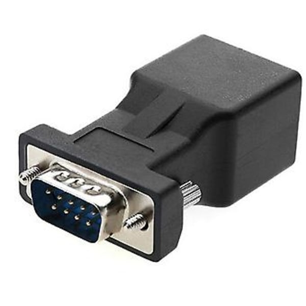 VGA-forlenger hann til RJ45 Cat5 Cat6 20m nettverkskabeladapter port til LAN Ethernet-portkonverter