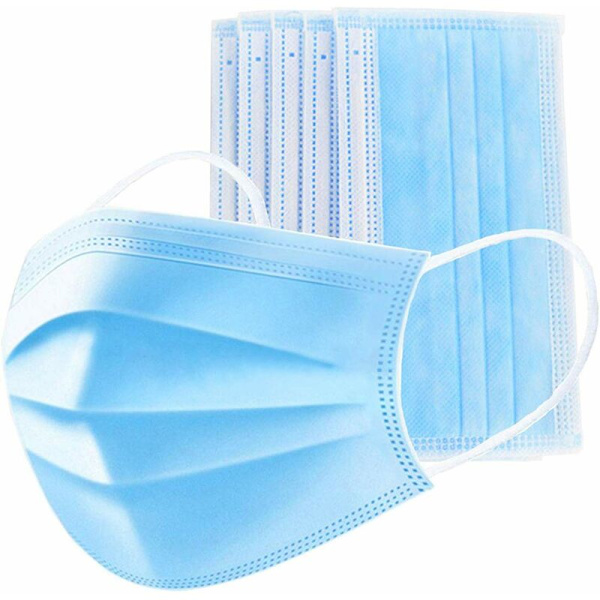 Paket med 50 anti-föroreningsmunskydd, 3 tjocka HIASDFLS