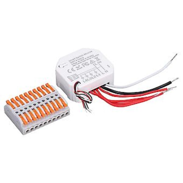 4-veis WiFi Bryter Lysmodul Smart Hjem App Fjernkontroll Timer Brytermodul 90‑250V