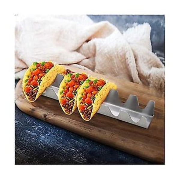 4 stk. Rustfrit stål W-sd Burritos Pandekager D H S Ba Madstativ Til Opvask O