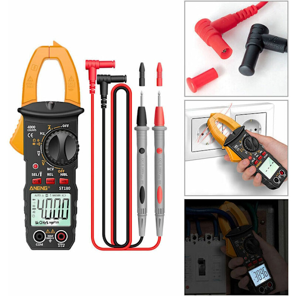 Smart LCD Digital Multimeter 6000 Counts AC/DC Spenningstester Motstandsmåler