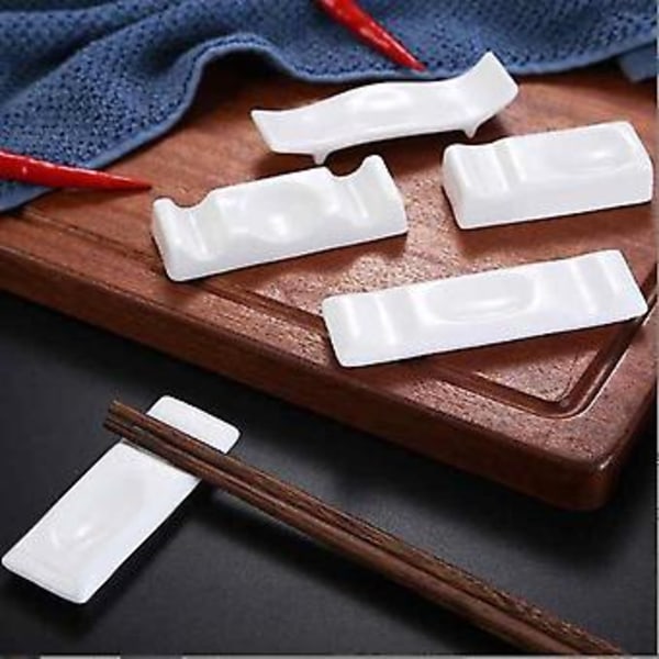 10 Nya Chopstick Rest Keramiska Dekorativa Ställ för Ätpinnar Sked Gaffel Bestick Tillbehör O