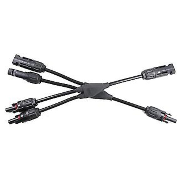 Y-typ 3-vägs Kontakt Solcellspanel Kontakt En-till-två Adapter