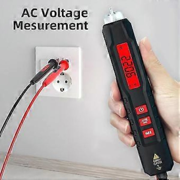 Beröringsfri Smart Testare Elektrisk Penna Universal Voltmeter Multimeter Hushållsmätinstrument