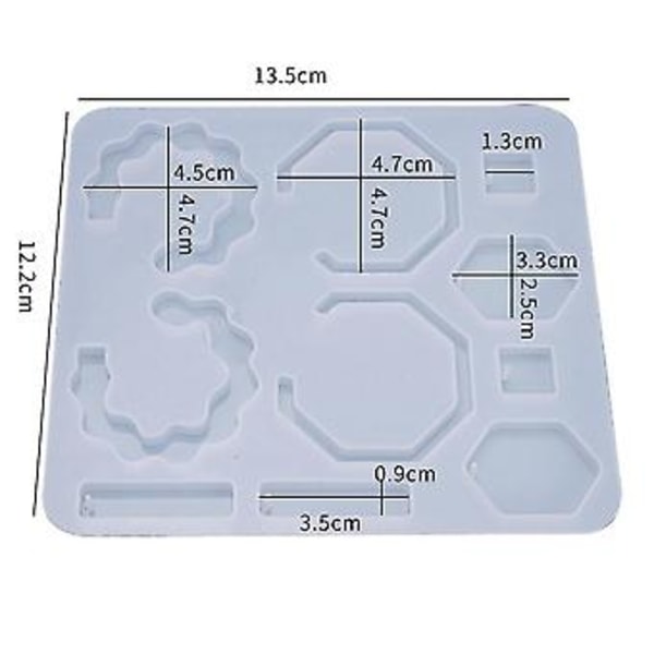 DIY Ørering Harpiksform, Dinglende Ørering Silikoneform, UV Epoxyform, Til Smykkefremstilling