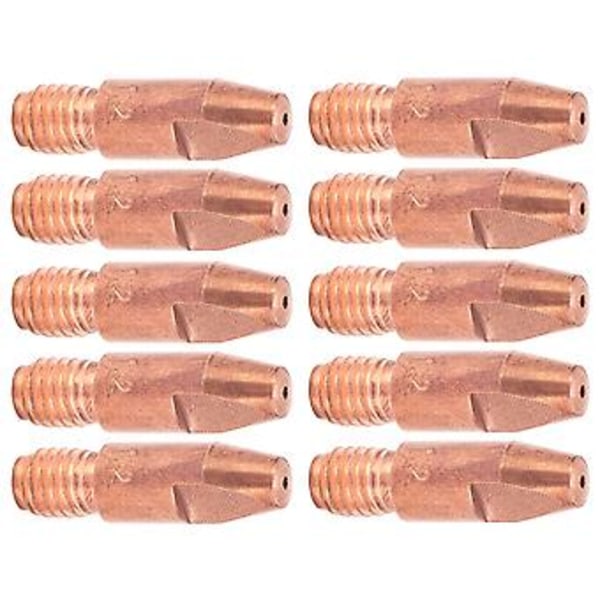 10 st M6 Ledande Munstycke Röd Koppar Svetshandske Kontaktspetsar Tillbehör 36KDx1.2mm