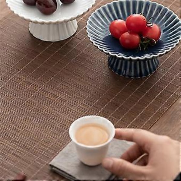 Retro Keramisk Tårtfat Fruktskål Tallrik Te Inventering Tårtbricka Te-ceremoni Tillbehör Rouge Rosa