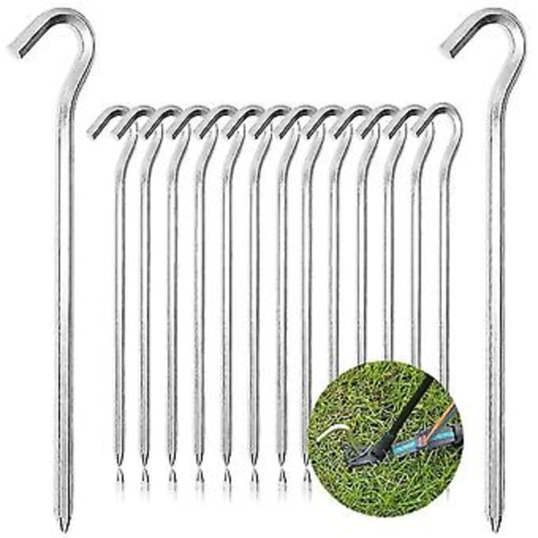 20 stk. teltplugger, festepinner, jordplugger, camping sandspiker, 18 cm aluminiumsplugger, hage, utendørs camping teltplugger
