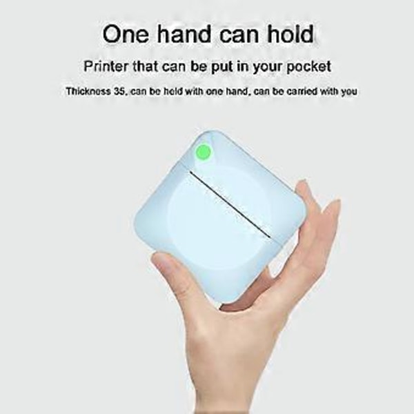 Mini Lämpötulostin Väärä Kysymys Tulostin Tasku Mobiili Valokuvatulostus