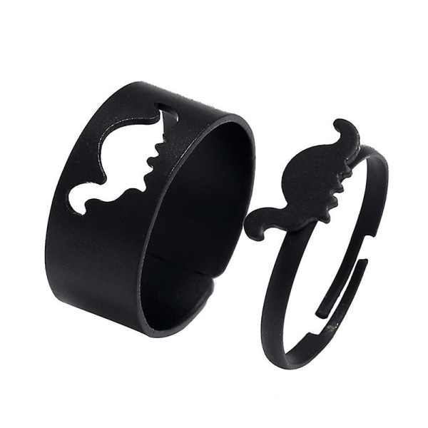Hule Dinosaur Par Åbne Ringe Sæt Dyr Dinosaur Kno Knuckle Stakbare Ringe