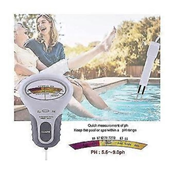 Pc102 Ph Restklor Detektor Upptäcker Pool/akvarievattenkvalitet Skärm Visar Ph&res
