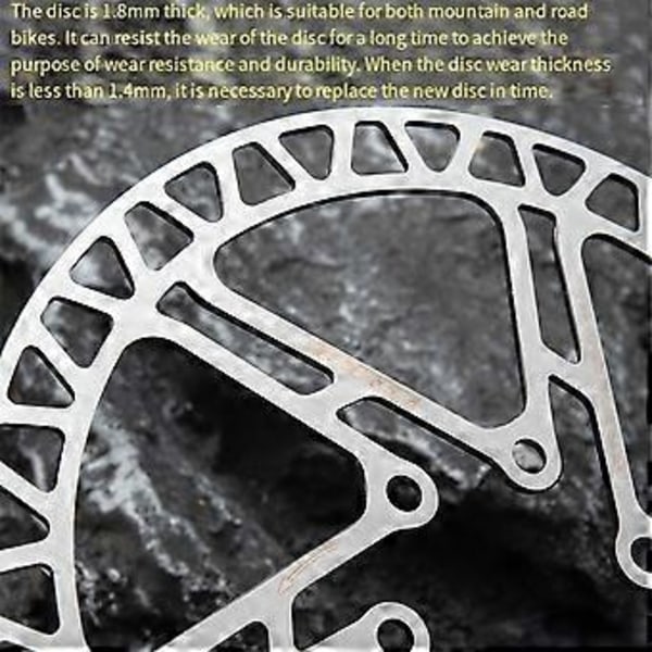 Center Lock -jarrulevy ja 6 pultin jarrulevyroottori, vahva lämmönpoisto, kelluva 140 mm maastopyörään, 2 kpl