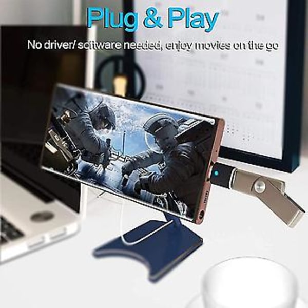 2st USB C till USB Adapter, USB Typ C till USB 3.0 Adapter för Pro och Typ C Enheter