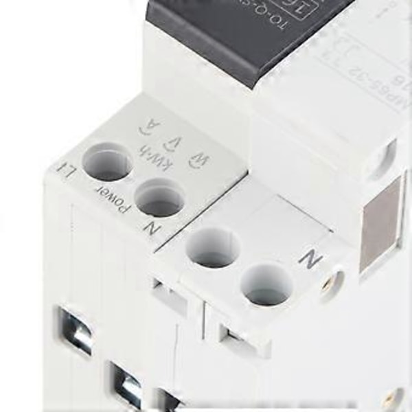 1P+N Smart WiFi Afbryder med Måling 6KA Brydeevne Fjernbetjening Afbryder 16A AC230V