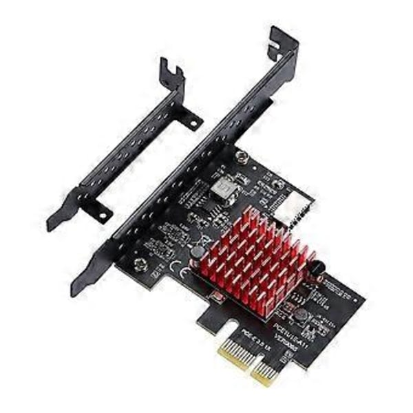 PCIE USB 3.1 GEN2 Type-E Udvidelseskort, 10Gbps PCI Express 3.0 1X til 20Pin Frontpanel Type C-stik til /8