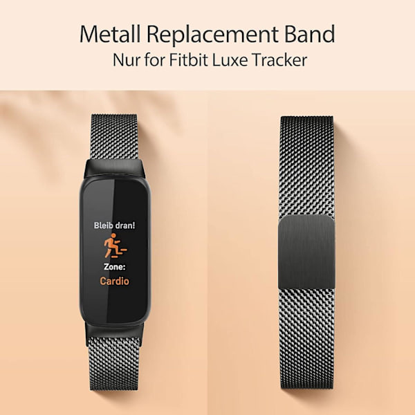 Fitbit Luxe rostfritt stål ersättningsarmband i metall