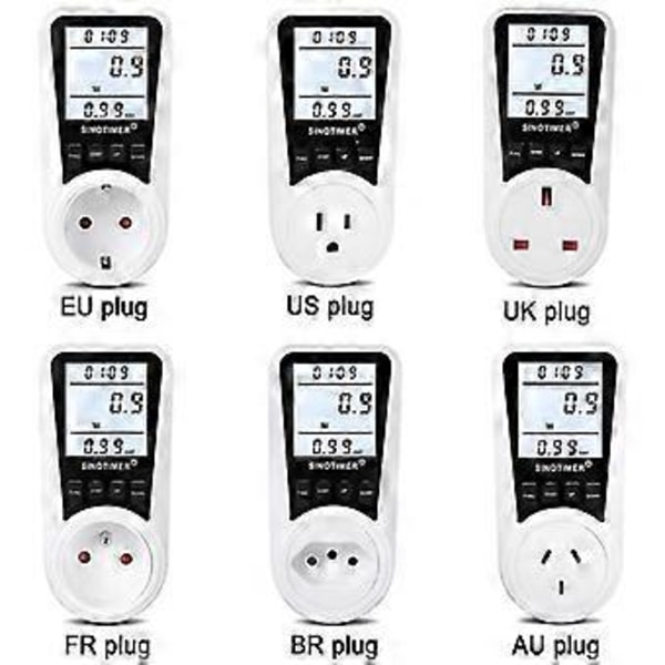 Msbd Dds109l Digital Energimätare Wattmeter Övervakningsenhet Effekt Elektricitet Kwh Effektmätningsanalysator Fr (hy)