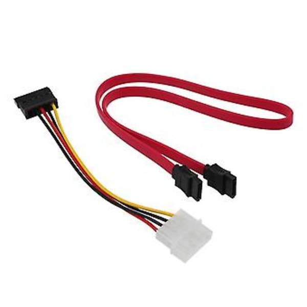 1 Sata Strömadapterkabel Och 1 Sata Datakabel
