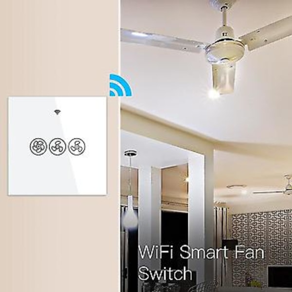 Wifi Kattotuuletin S, /tuya App Kaukosäädin Nopeus , Ja Kotiin ()