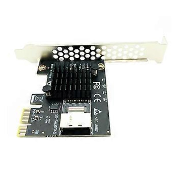 4 Portin SATA 3 PCIe -nousukortti Mini SAS 8087 6G SSD -adapteriin PCI-e X1 -laajennuskortti