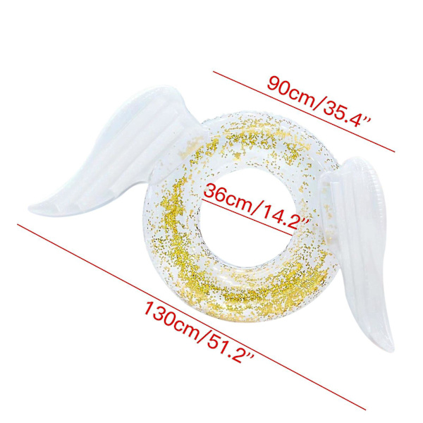 Oppustelige Sequin Vinger Svømme Ring