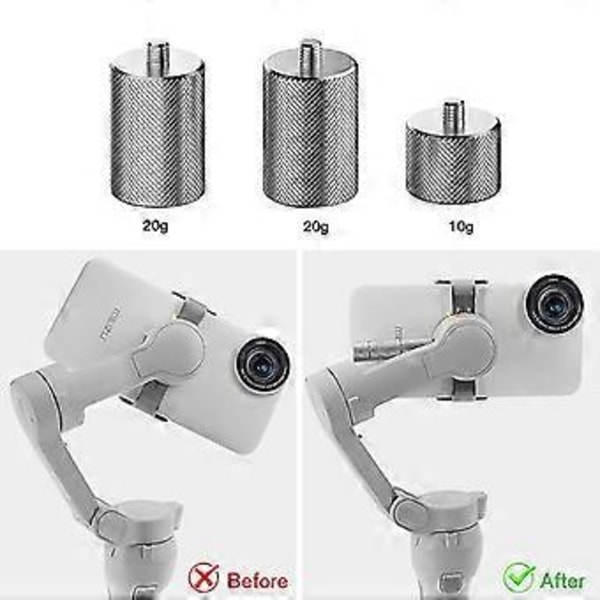 Dji Om 5 Metall Motvikt 50g Balanserande Motvikt För Dji Om4 Se Osmo Mobile 4 3 Handhållen Gimbal Stabilisator Tillbehör