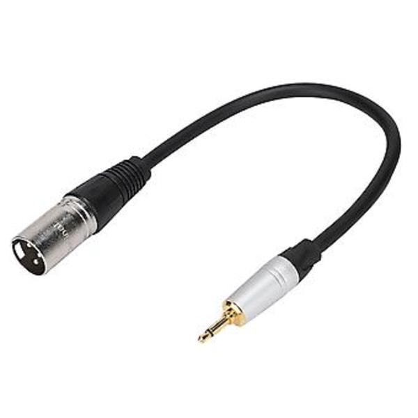 Kullattu 3,5 mm:n Mono Uros - 3PIN XLR Uros PVC-ulkokuori Sinkkiseoskuori Adapterikaapeli 0,3M