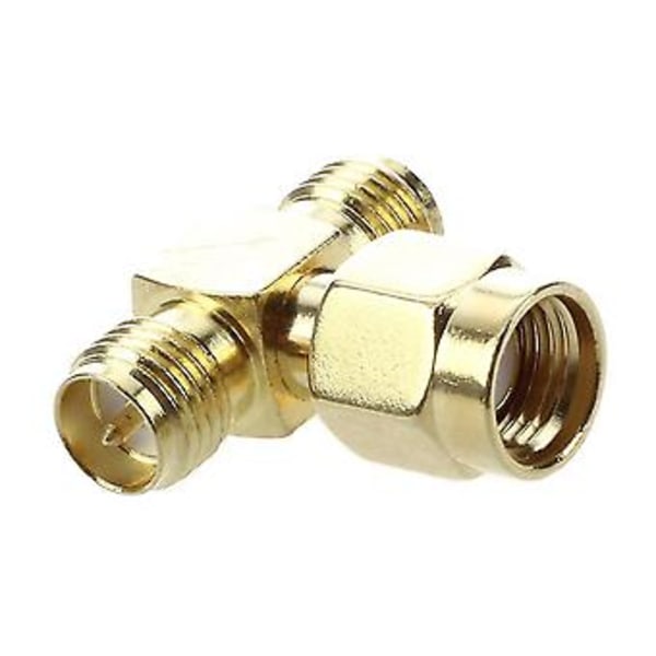 2 st RP Sma Till Två RP Sma Fe Trippel T Rf Adapter Kontakt 3-vägs Splitter