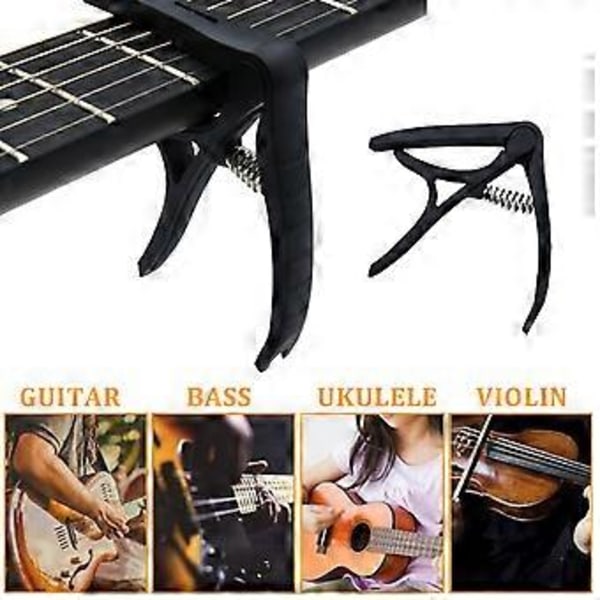 Professionell Gitarr Capo Glidande Rörlig Capo för Elektrisk Folkgitarr Nybörjare