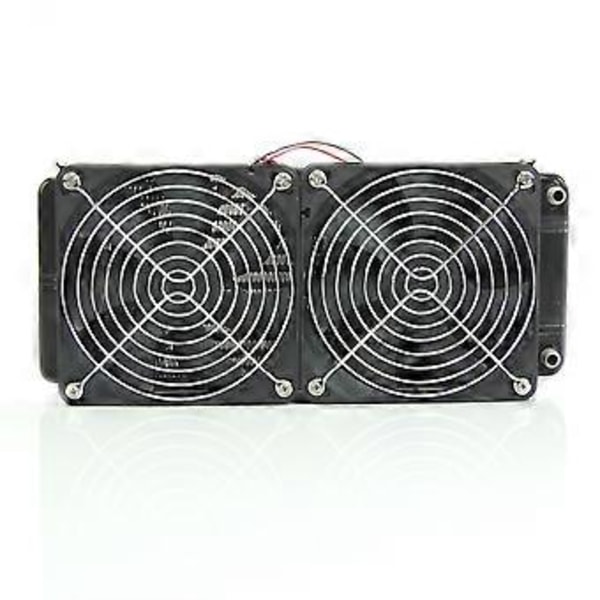 Aluminium Dator Radiator Vattenkylning Kylare 2 Fläktar 240mm För CPU Kylfläns