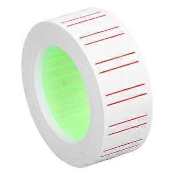 30 ruller 15000 stk. prismærker enkelt række etiketpapir til MX5500 prismærkningspistol 21x12mm