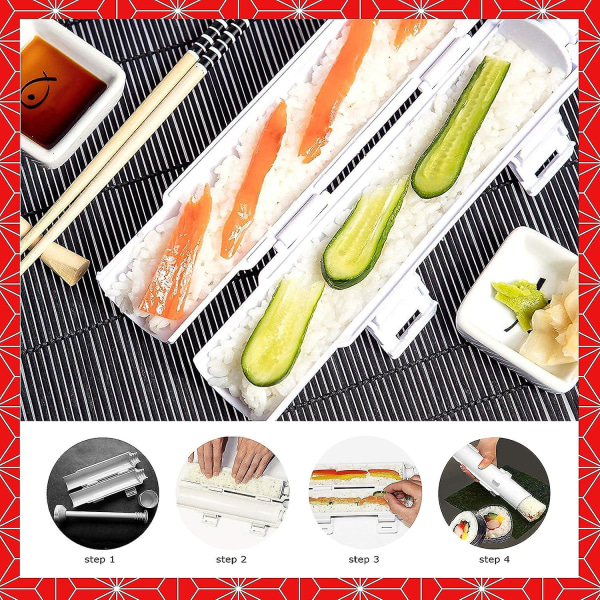 Sushi Maker Kit Diy Sushi Maker Set För Nybörjare Enkelt Sushi Maker Enkelt Och Roligt Också Som Present